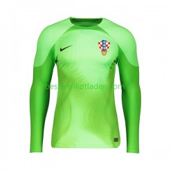 Fußballtrikot Kroatien Torwart Auswärts Trikot Away WM 2022 Langarm für Herren