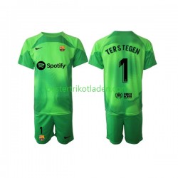 Fußballtrikot FC Barcelona Ter Stegen 1 Torwart Heim Trikot Home 2022-2023 Kurzarm für Kinder