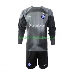 Fußballtrikot Inter Mailand Torwart Heim Trikot Home 2022-2023 Langarm für Kinder
