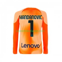 Fußballtrikot Inter Mailand Samir Handanovic 1 Torwart Viertes trikot 2022-2023 Langarm für Herren