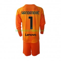Fußballtrikot Inter Mailand Samir Handanovic 1 Torwart Viertes trikot 2022-2023 Langarm für Kinder
