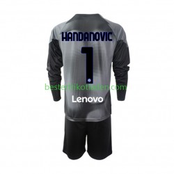 Fußballtrikot Inter Mailand Samir Handanovic 1 Torwart Heim Trikot Home 2022-2023 Langarm für Kinder