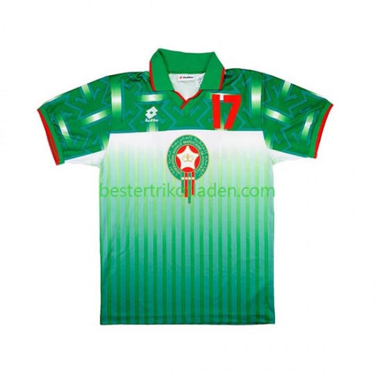 Fußballtrikot Marokko Retro Auswärts Trikot Away 1994 Kurzarm für Herren
