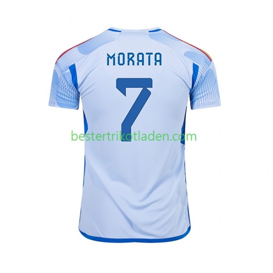 Fußballtrikot Spanien MORATA 7 Auswärts Trikot Away WM 2022 Kurzarm für Herren