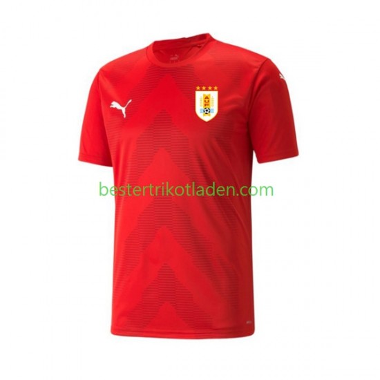 Fußballtrikot Uruguay Torwart Heim Trikot Home WM 2022 Kurzarm für Herren