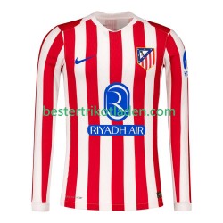 Fußballtrikot Atlético Madrid Heim Trikot Home 2025-2026 Langarm für Herren