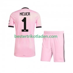 Fußballtrikot FC Bayern München Manuel Neuer 1 UCL Torwart Ausweich Trikot 3rd 2025-2026 Kurzarm für Kinder