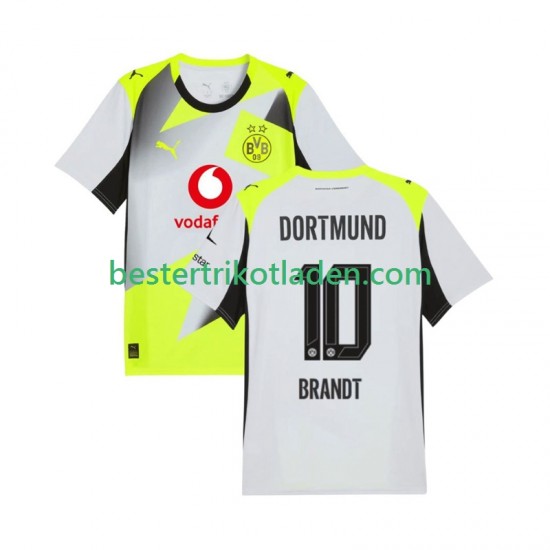 Fußballtrikot Borussia Dortmund Julian Brandt 10 Auswärts Trikot Away 2025-2026 Kurzarm für Herren