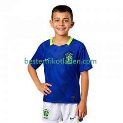 Fußballtrikot Brasilien Auswärts Trikot Away 2025-2026 Kurzarm für Kinder