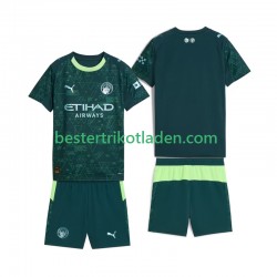 Fußballtrikot Manchester City Viertes trikot 2025-2026 Kurzarm für Kinder