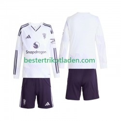Fußballtrikot Manchester United Auswärts Trikot Away 2025-2026 Langarm für Kinder
