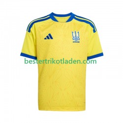 Fußballtrikot Ukraine Heim Trikot Home WM 2026 Kurzarm für Kinder