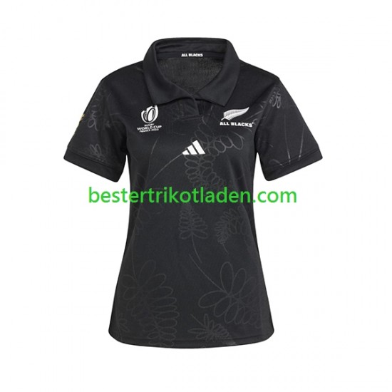 Fußballtrikot ALL BLACKS Heim Rugby Trikot Home RWC 2023 Kurzarm für Dame