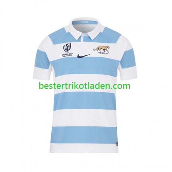Fußballtrikot Argentinien Heim Rugby Trikot Home RWC 2023 Kurzarm für Herren