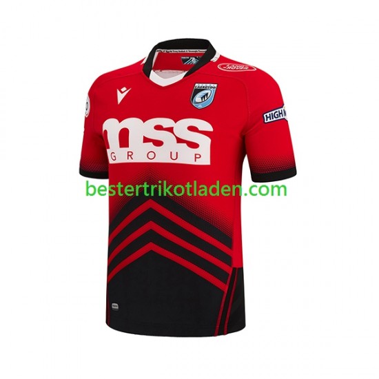 Fußballtrikot Cardiff Blues Auswärts Rugby Trikot Away 2023 Kurzarm für Herren
