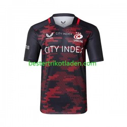 Fußballtrikot Saracens Heim Rugby Trikot Home 2023 Kurzarm für Herren