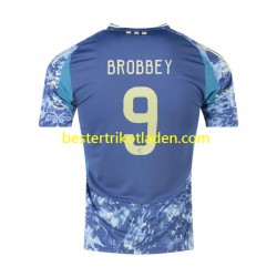 Fußballtrikot Ajax Amsterdam Brian Brobbey 9 Auswärts Trikot Away 2024-2025 Kurzarm für Herren