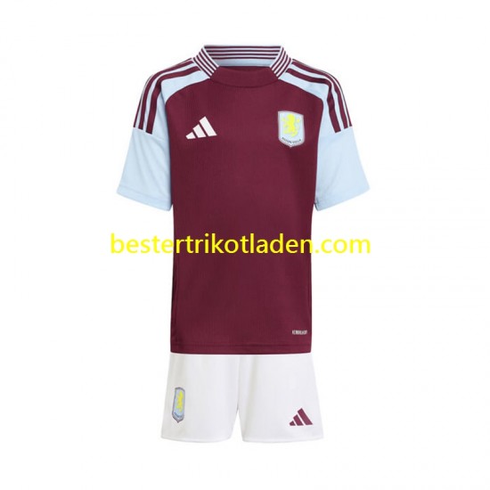 Fußballtrikot Aston Villa Heim Trikot Home 2024-2025 Kurzarm für Kinder