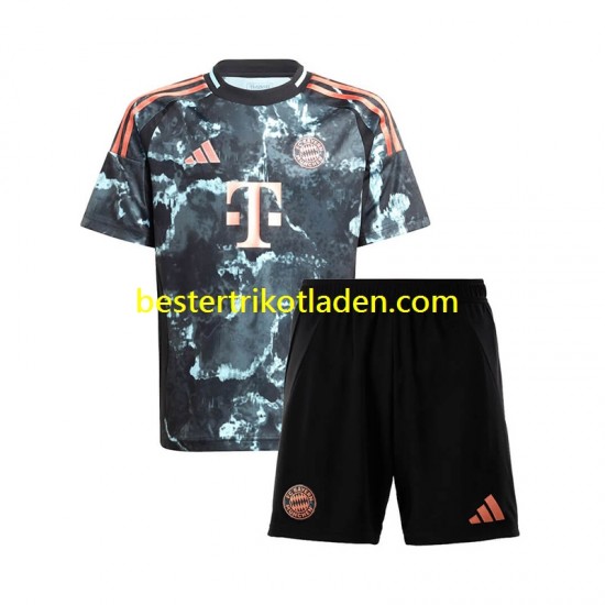 Fußballtrikot FC Bayern München Auswärts Trikot Away 2024-2025 Kurzarm für Kinder