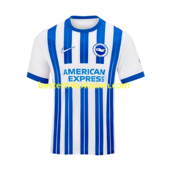 Fußballtrikot Brighton Hove Albion Heim Trikot Home 2024-2025 Kurzarm für Herren