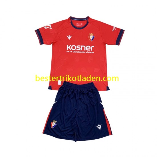 Fußballtrikot CA Osasuna Heim Trikot Home 2024-2025 Kurzarm für Kinder
