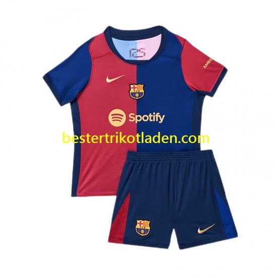 Fußballtrikot FC Barcelona Heim Trikot Home 2024-2025 Kurzarm für Kinder