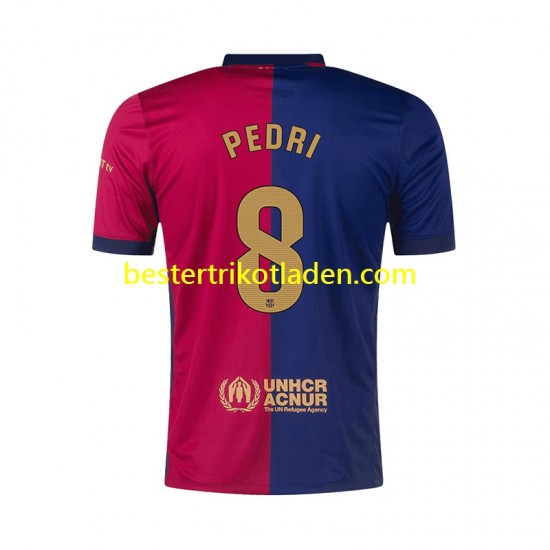 Fußballtrikot FC Barcelona PEDRI 8 Heim Trikot Home 2024-2025 Kurzarm für Herren