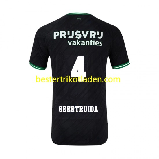 Fußballtrikot Feyenoord Rotterdam Lutsharel Geertruida 4 Auswärts Trikot Away 2024-2025 Kurzarm für Herren