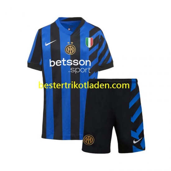 Fußballtrikot Inter Mailand Heim Trikot Home 2024-2025 Kurzarm für Kinder