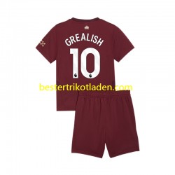 Fußballtrikot Manchester City Jack Grealish 10 Ausweich Trikot 3rd 2024-2025 Kurzarm für Kinder