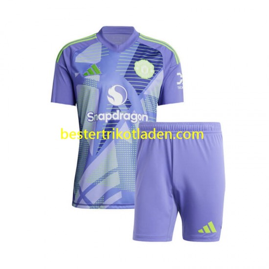 Fußballtrikot Manchester United Torwart Heim Trikot Home 2024-2025 Kurzarm für Kinder