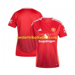 Fußballtrikot Manchester United Heim Trikot Home 2024-2025 Kurzarm für Dame