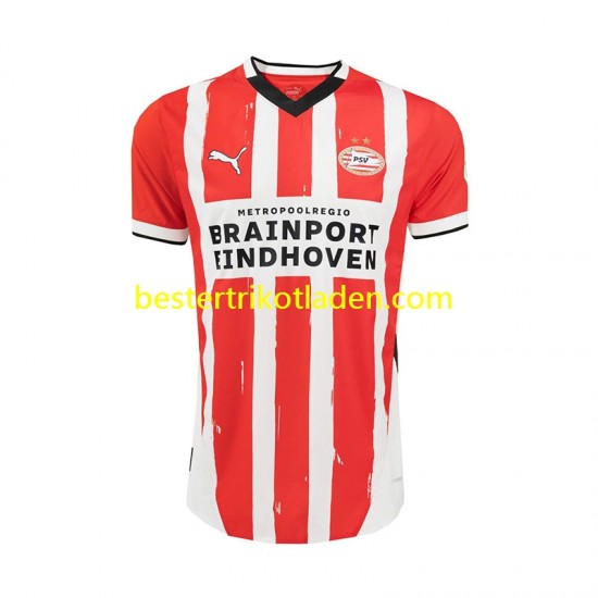Fußballtrikot PSV Eindhoven Heim Trikot Home 2024-2025 Kurzarm für Herren