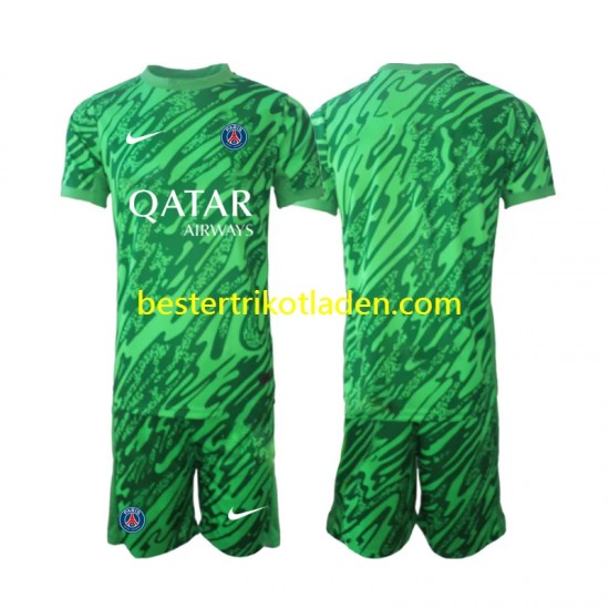 Fußballtrikot Paris Saint-Germain Torwart Auswärts Trikot Away 2024-2025 Kurzarm für Kinder