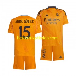Fußballtrikot Real Madrid Arda Guler 15 Auswärts Trikot Away 2024-2025 Kurzarm für Kinder