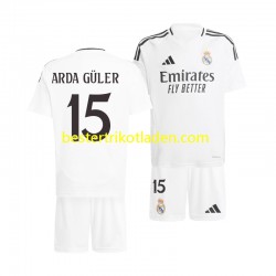 Fußballtrikot Real Madrid Arda Guler 15 Heim Trikot Home 2024-2025 Kurzarm für Kinder