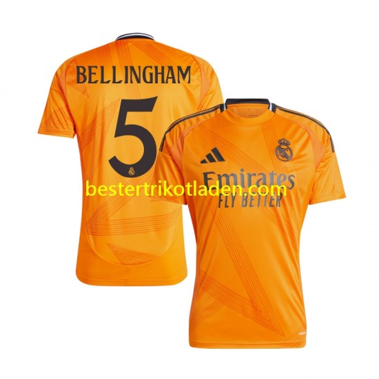 Fußballtrikot Real Madrid BELLINGHAM 5 Auswärts Trikot Away 2024-2025 Kurzarm für Herren