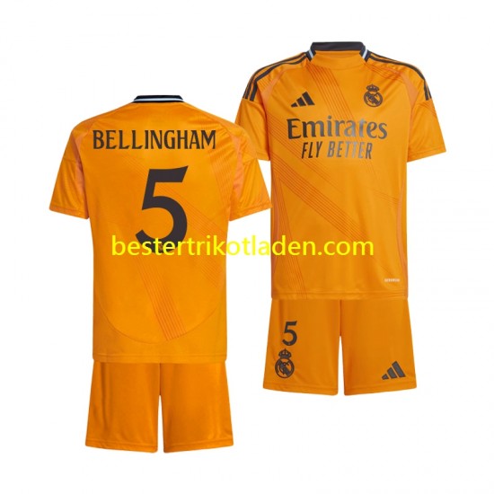 Fußballtrikot Real Madrid BELLINGHAM 5 Auswärts Trikot Away 2024-2025 Kurzarm für Kinder