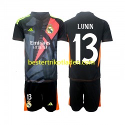 Fußballtrikot Real Madrid Andriy Lunin 13 Torwart Auswärts Trikot Away 2024-2025 Kurzarm für Kinder
