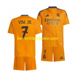 Fußballtrikot Real Madrid VINI JR 7 Auswärts Trikot Away 2024-2025 Kurzarm für Kinder