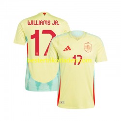 Fußballtrikot Spanien WILLIAMS JR 17 Auswärts Trikot Away Euro 2024 Kurzarm für Herren