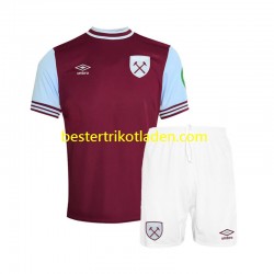 Fußballtrikot West Ham United Heim Trikot Home 2024-2025 Kurzarm für Kinder