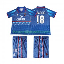 Fußballtrikot AC Mailand BAGGIO 18 1995 1996 Retro Auswärts Trikot Away Kurzarm für Kinder