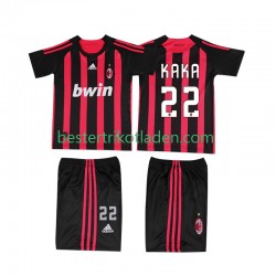 Fußballtrikot AC Mailand KAKA 22 2009 Retro Heim Trikot Home 2008 Kurzarm für Kinder