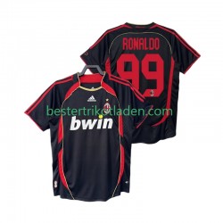 Fußballtrikot AC Mailand RONALDO 99 2007 Retro Ausweich Trikot 3rd 2006 Kurzarm für Herren