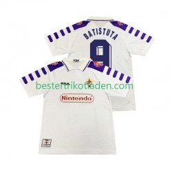 Fußballtrikot AC Florenz BASTUTA 9 1998 Retro Auswärts Trikot Away 1999 Kurzarm für Herren
