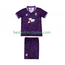 Fußballtrikot AC Florenz 1992 1993 Retro Heim Trikot Home Kurzarm für Kinder