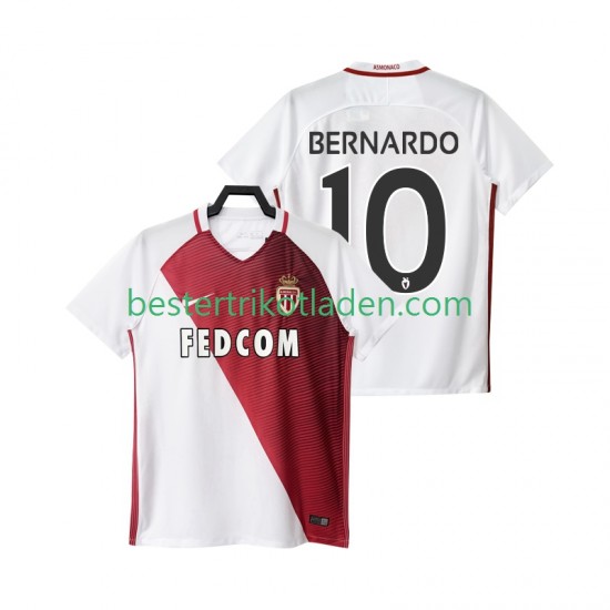 Fußballtrikot AS Monaco BERNARDO 10 2016 2017 Heim Trikot Home Kurzarm für Herren