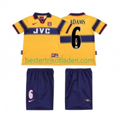 Fußballtrikot Arsenal ADAMS 6 1997 Retro Auswärts Trikot Away 1999 Kurzarm für Kinder