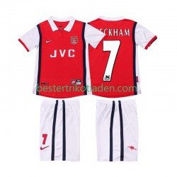 Fußballtrikot Arsenal BECKHAM 7 1998 Retro Heim Trikot Home 1999 Kurzarm für Kinder